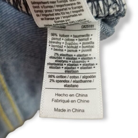 American Apparel High Waisted Tapered Jeans Medium Wash Pencil Pant 30" Inseam - Picture 9 of 9